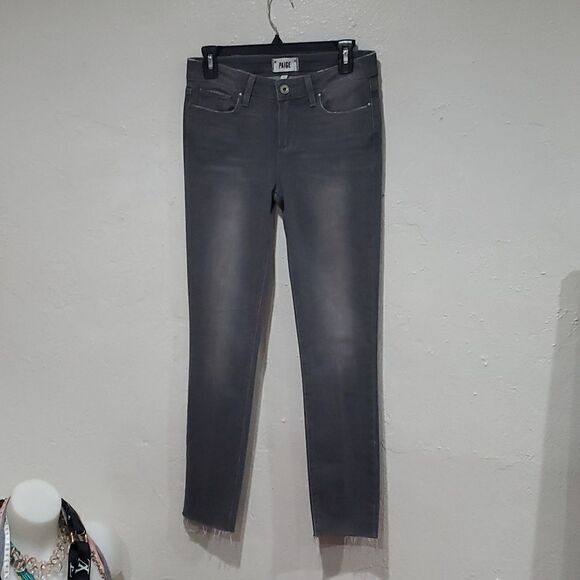 Paige Verdugo Ankle with Raw Ankles in Dark Grey Size 28 - Picture 2 of 16